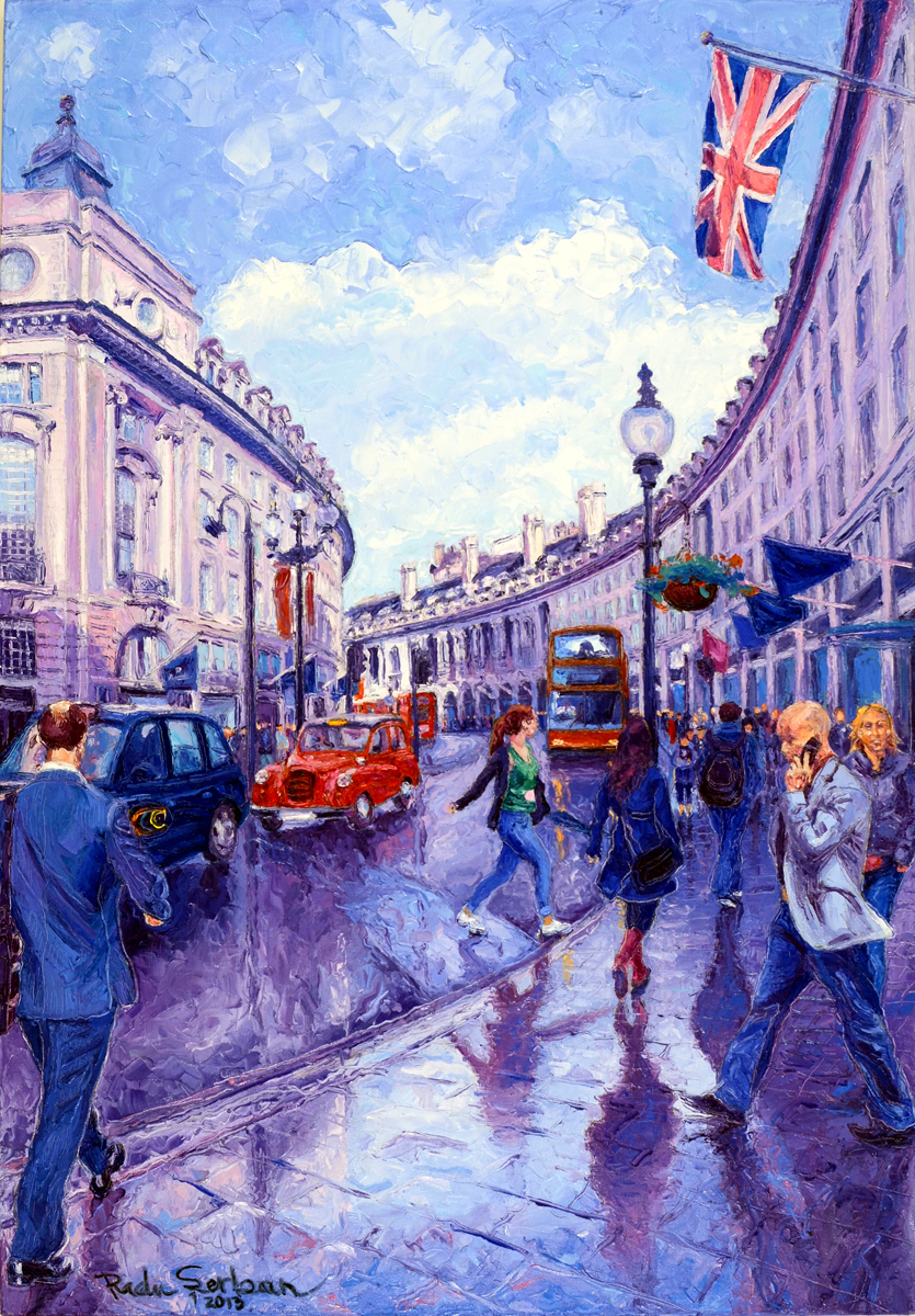 Regents Street after morning rain